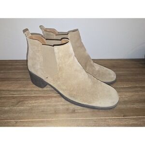Aerosoles Women's Brown Coffee. Suede Heeled Booties - 7.5
